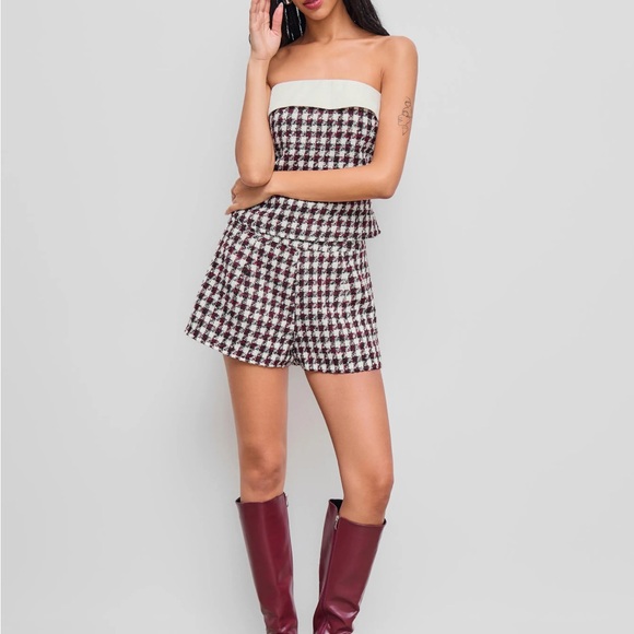 Cider Tweed Tube Top - Picture 2 of 3